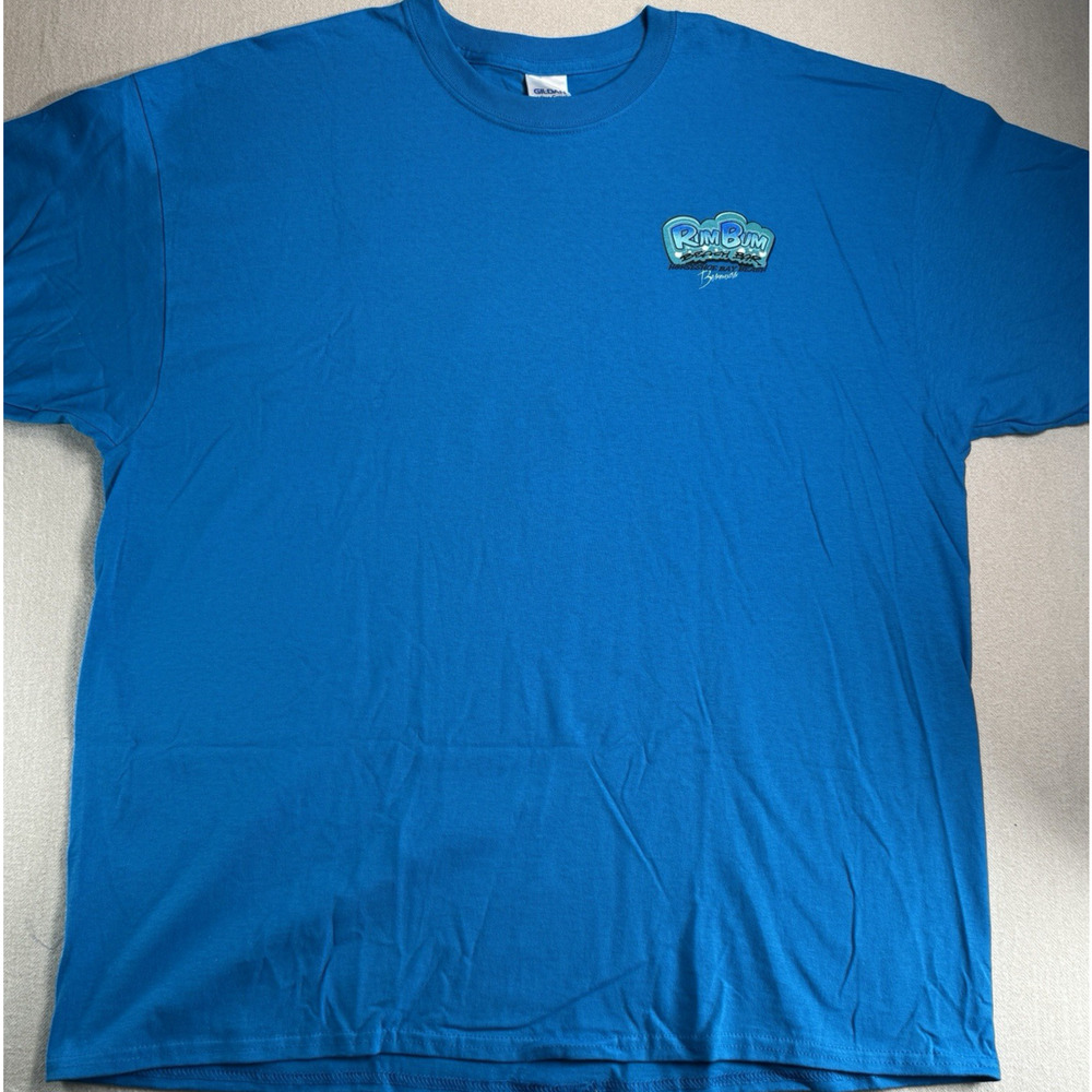 Vintage Gildan Rum Bum Beach Bar T-Shirt 2XL Men's Blue - Horseshoe Bay, Bermuda - Picture 2 of 6